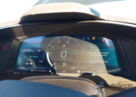 2024 Chevrolet Corvette Stingray Rwd 1Lt из США, поврежденный, VIN 1G1YA2D49R5128366